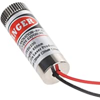ARCELI 2PCS 650nm 5mW 3-5V diodo de láser Rojo con módulo de Cruz con Lente de plástico del Conductor